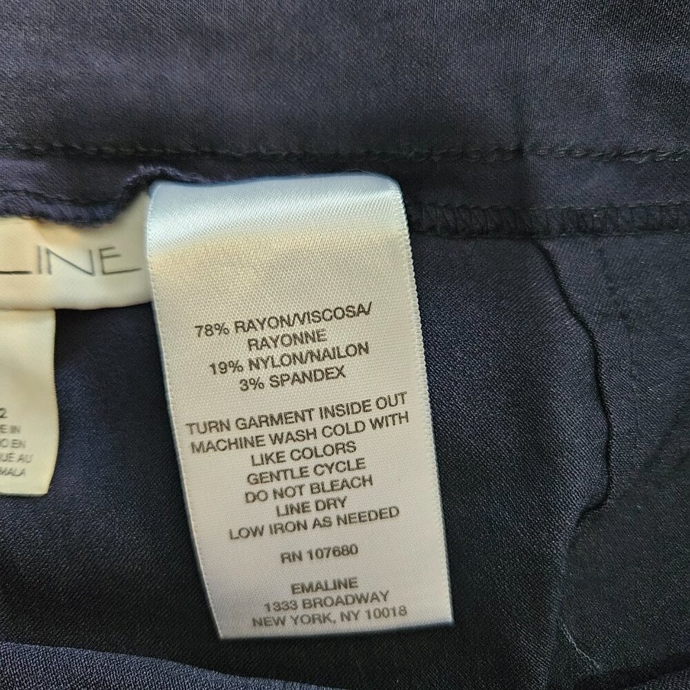 Emaline Navy Skinny Pant - Picture 4 of 6
